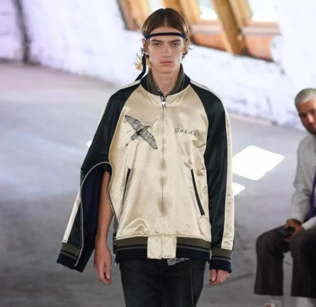 最後 カット SACAI サカイ sacai x dr woo スタジャン ジャケット