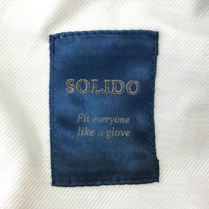 ソリード SOLIDO ダブルブレストジャケット 背抜き サイズ48 M相当 ネイビー 春夏【中古】