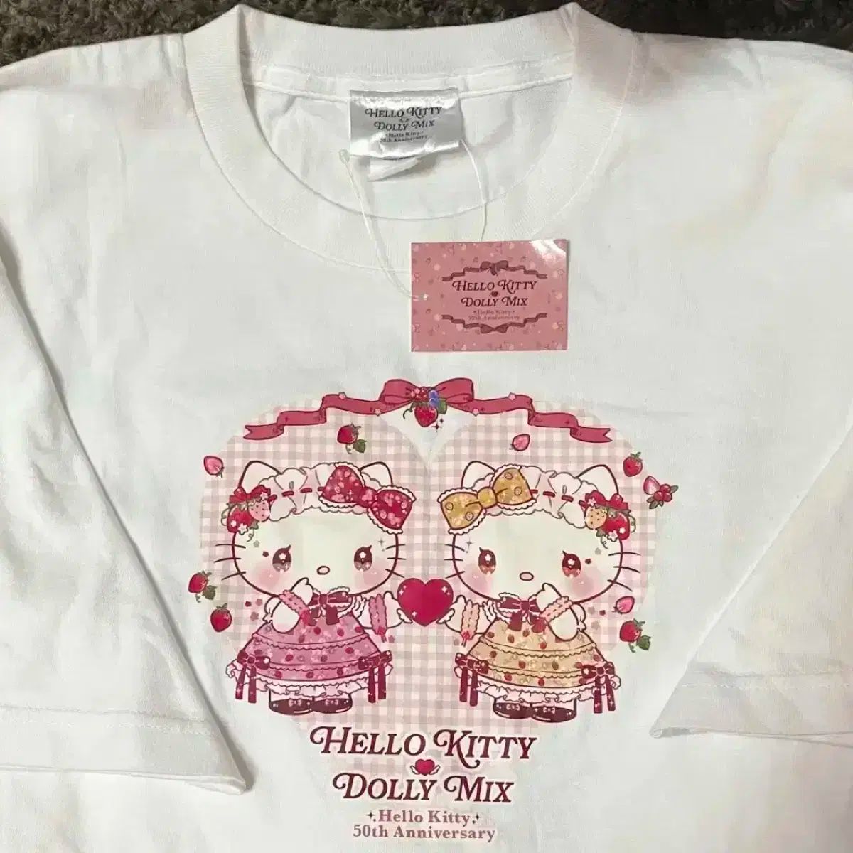 Sanrio サンリオ キティ ドリーミックス ミミ ハローキティ 50 記念日 Tシャツ 半袖