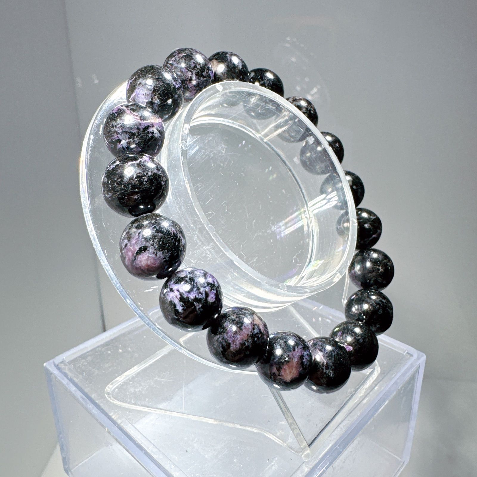 ブラックスギライトブレスレットNO25-2382