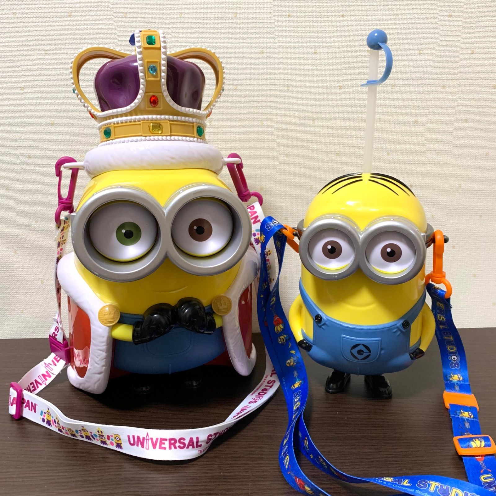 2点セット】USJ ミニオン ドリンクボトル キングボブ ポップコーン 