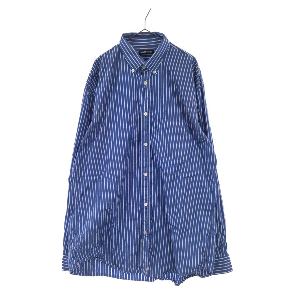 BALENCIAGA (バレンシアガ) 19AW Back Logo Stripe Shirts 556878