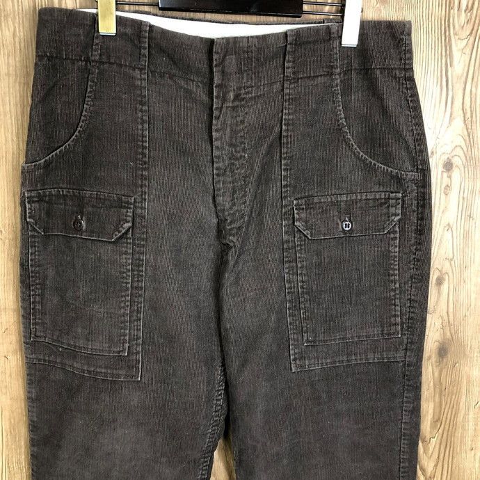 EDDIE BAUER ブッシュパンツ コーデュロイ 80s 黒タグ c88bee9eea6f3f784c77a7de556d75