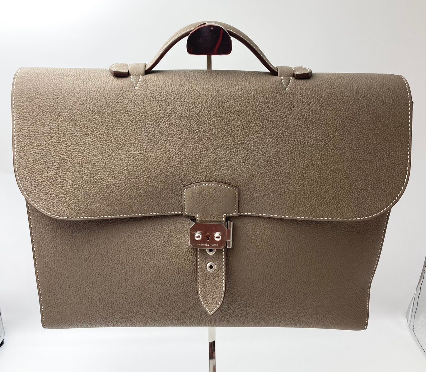 HERMES　エルメス　サック・ア・デペッシュ　ライト1-37　ブリーフケース　Ｕ刻印　37　シルバー金具