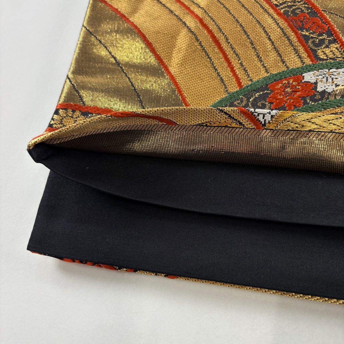 袋帯 秀品 梅 波 金銀糸 箔 金色 六通 正絹 【中古】 - メルカリ