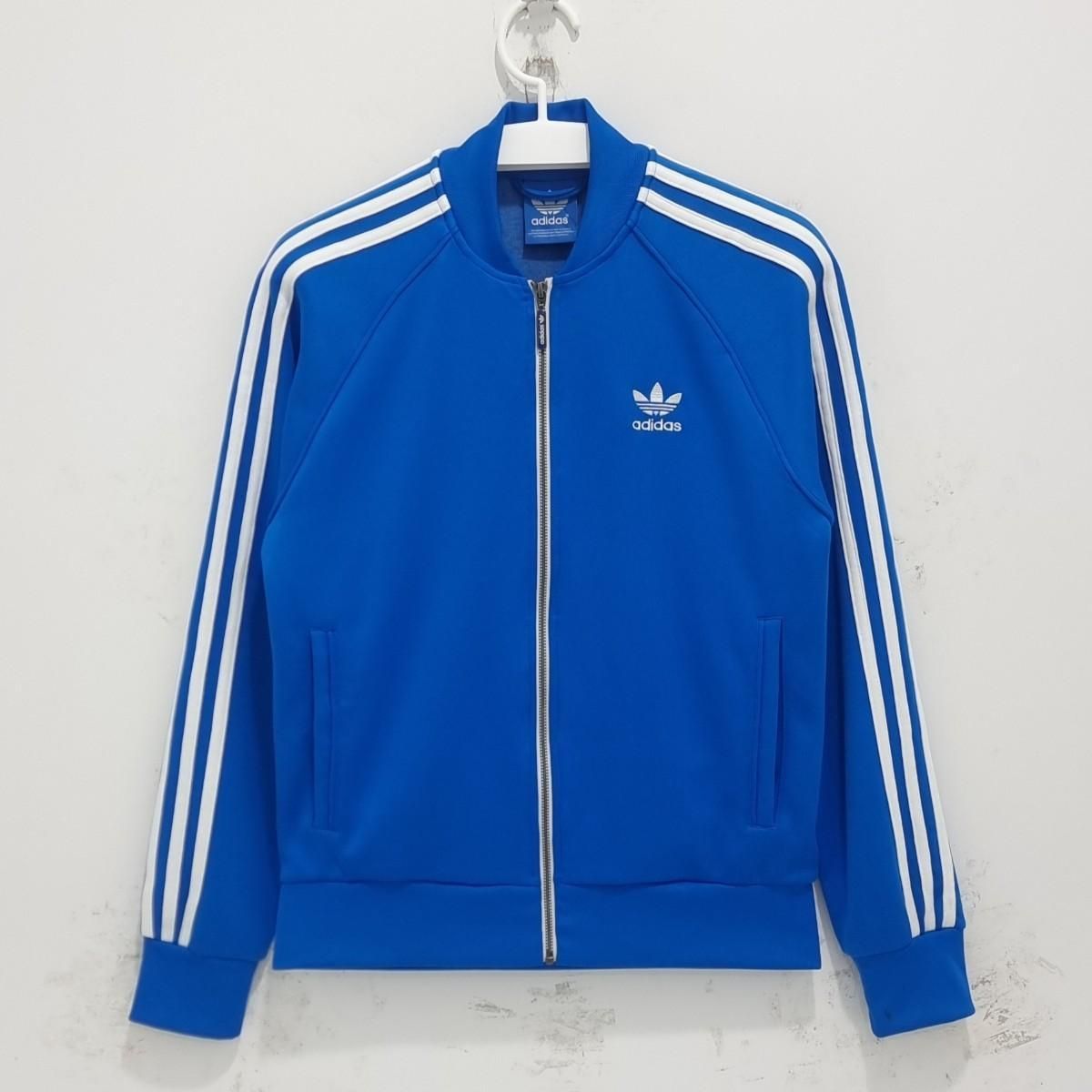 【雷市場（ポンジャン）商品韓国直送】adidas(アディダス) ファイヤーバード ジャージ メンズ ジップアップ 青 トレーナー トラックトップス