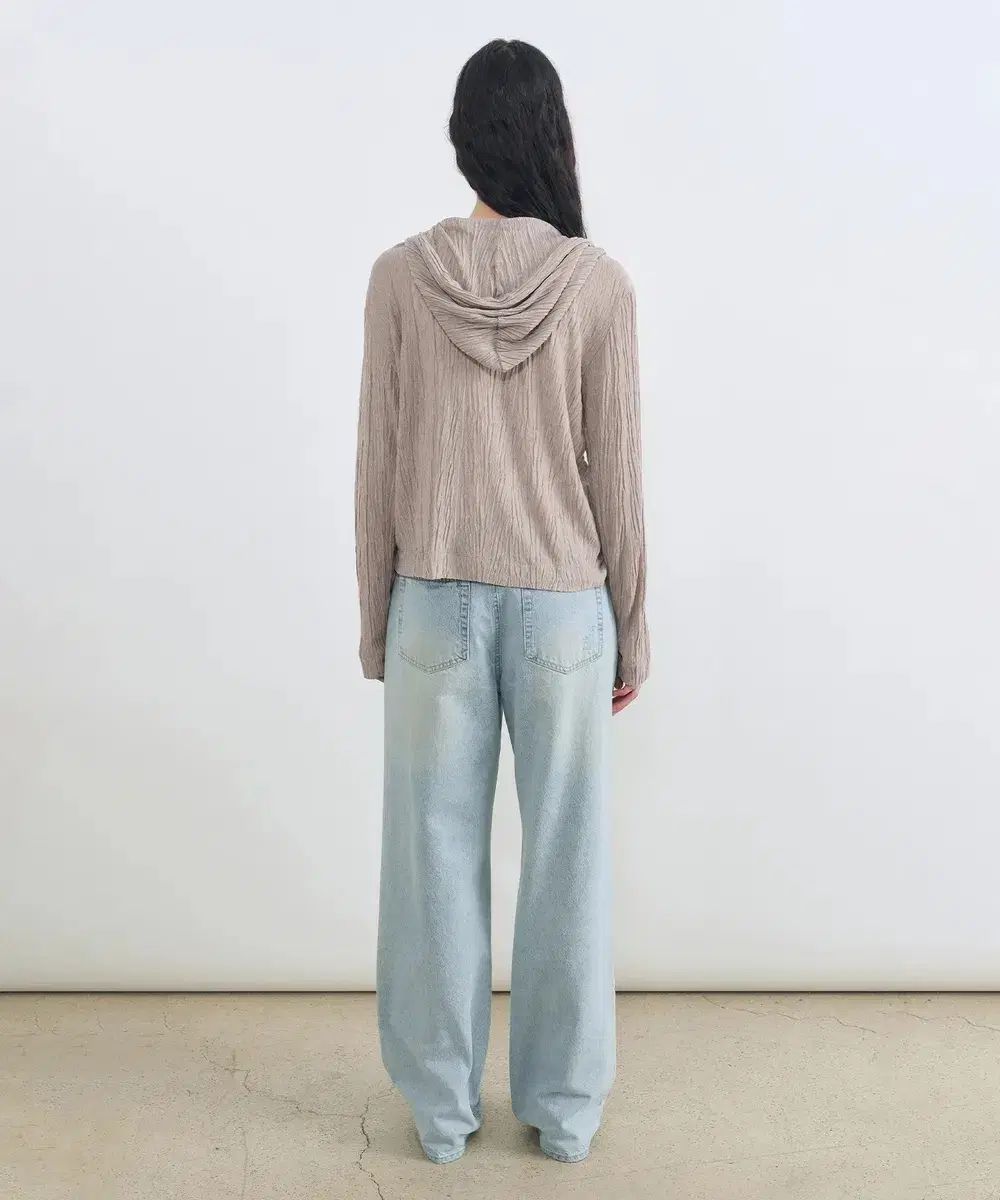 驚くほど INSILENCE インサイレンス ウーマンズ ナチュラル クリンクル ジップアップパーカー フード付き アッシュ ベージュ スムーズな