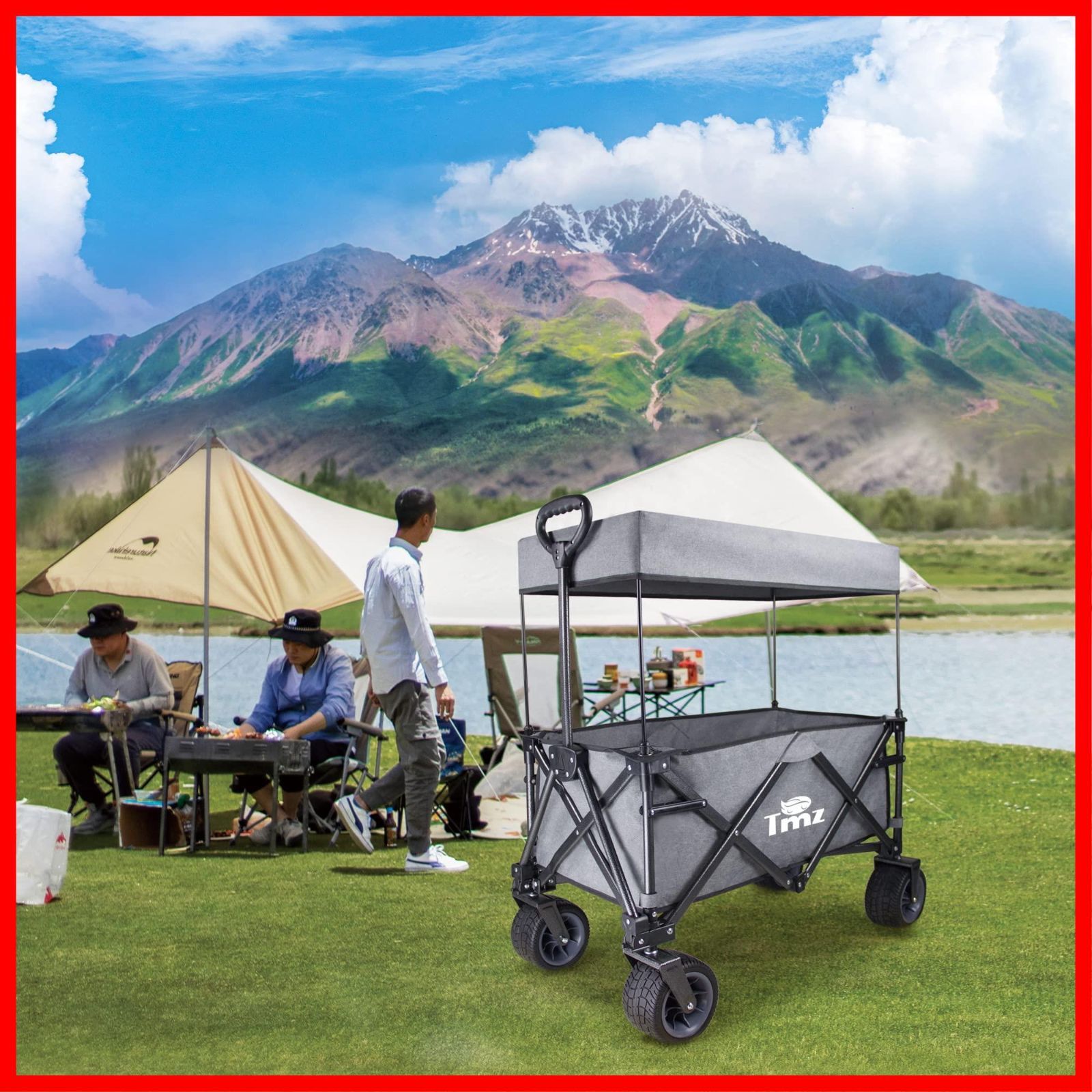 ＴＭＺ 折りたたみ式 キャリーワゴン 収束式100L 屋根付きアウトドアワゴン 714Z-7sAF5L._UF350,350_QL80_.jpg
