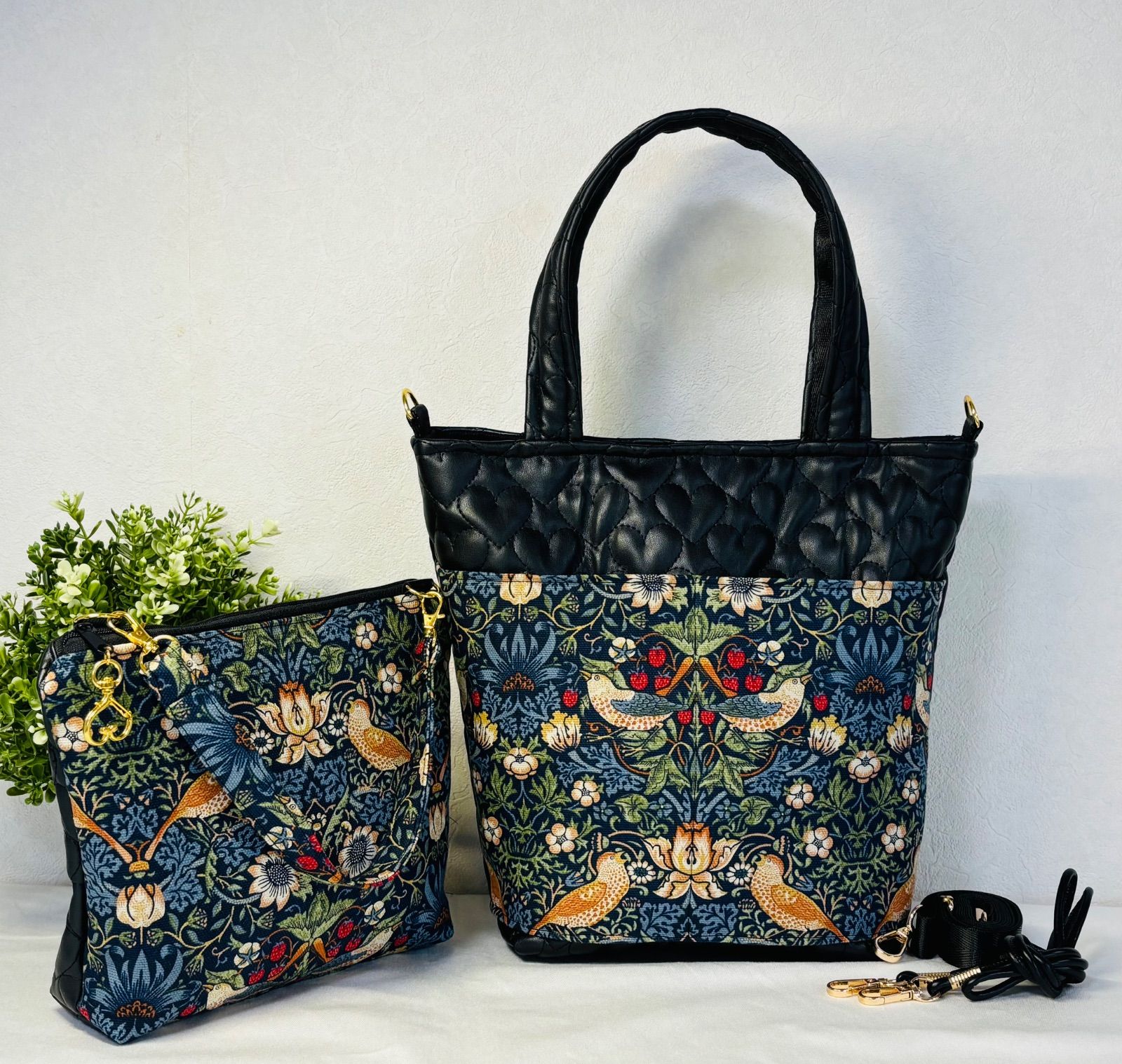 ハンドメイド オーダーページ パネル トートバッグ ポーチ 女の子