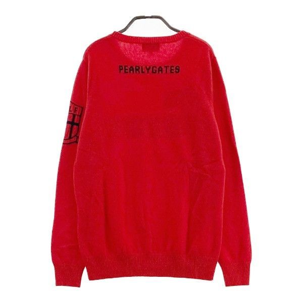 PEARLY GATES パーリーゲイツ カシミヤ ニット セーター レッド系 4