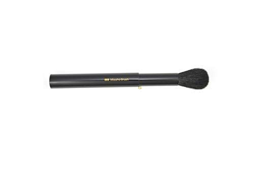 熊野筆 Mizuho Brush スライド式チークブラシ 黒
