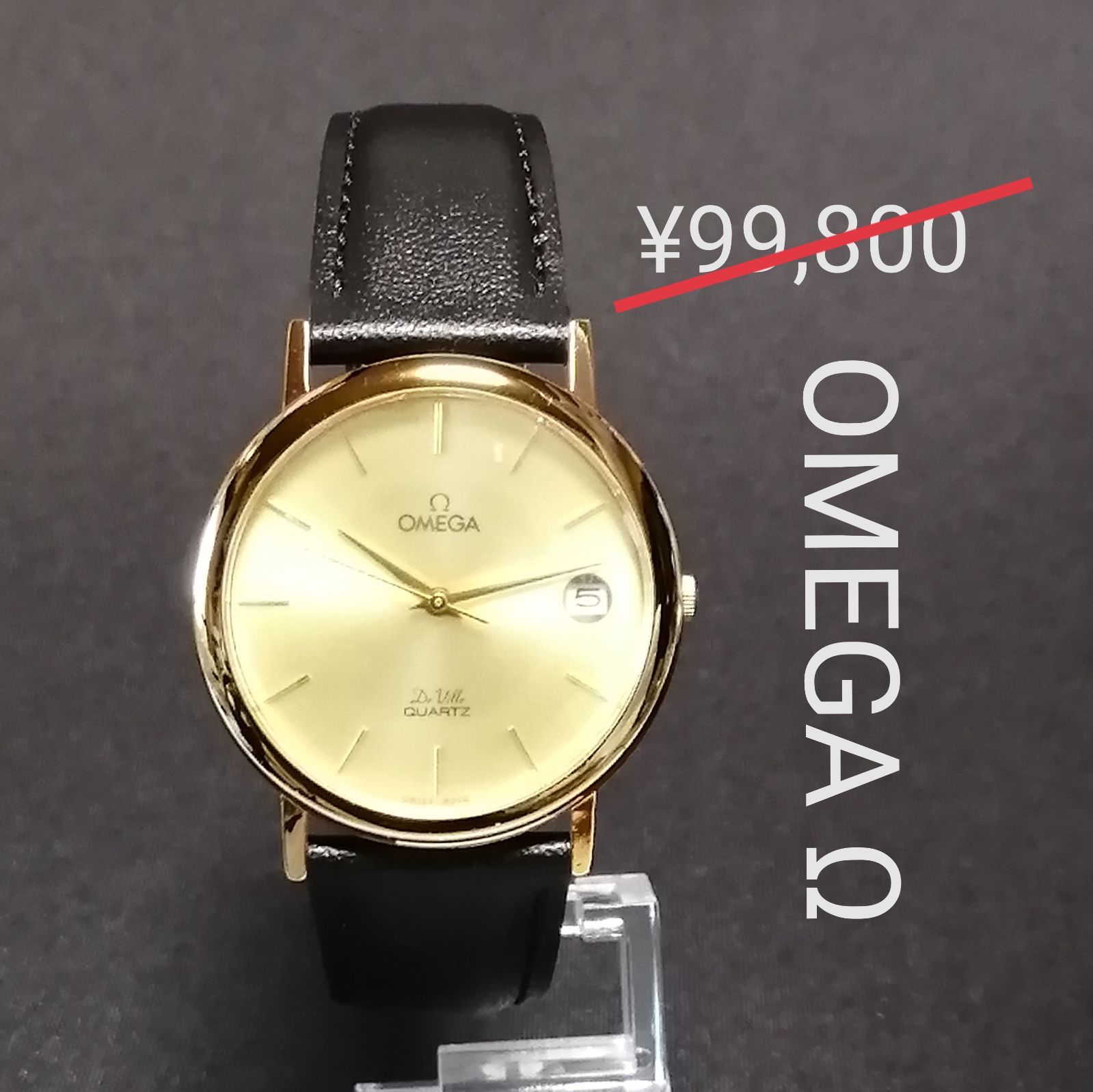 OMEGAオメガΩ☆デビル♢美品♪Qz♥稼働良好♬メンズ腕時計 