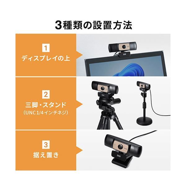 サンワサプライ 耐高温広角WEBカメラ
