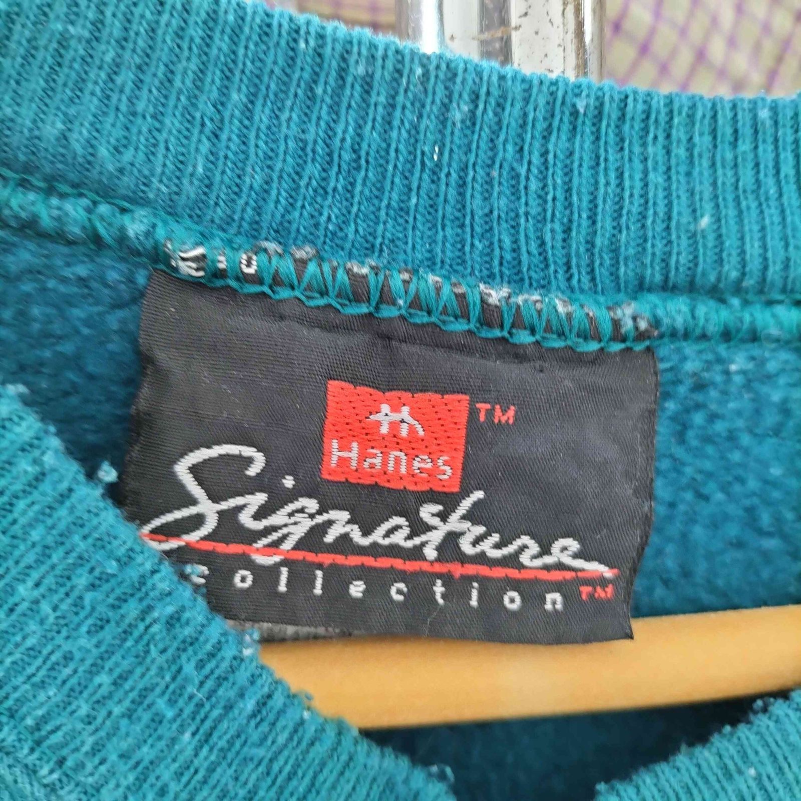 【レアカラー】90s Hanes プレミアム メキシコ製 無地スウェット XL 90s Hanes ヘインズ メキシコ製 無地 スウェット XL 緑 グリーン