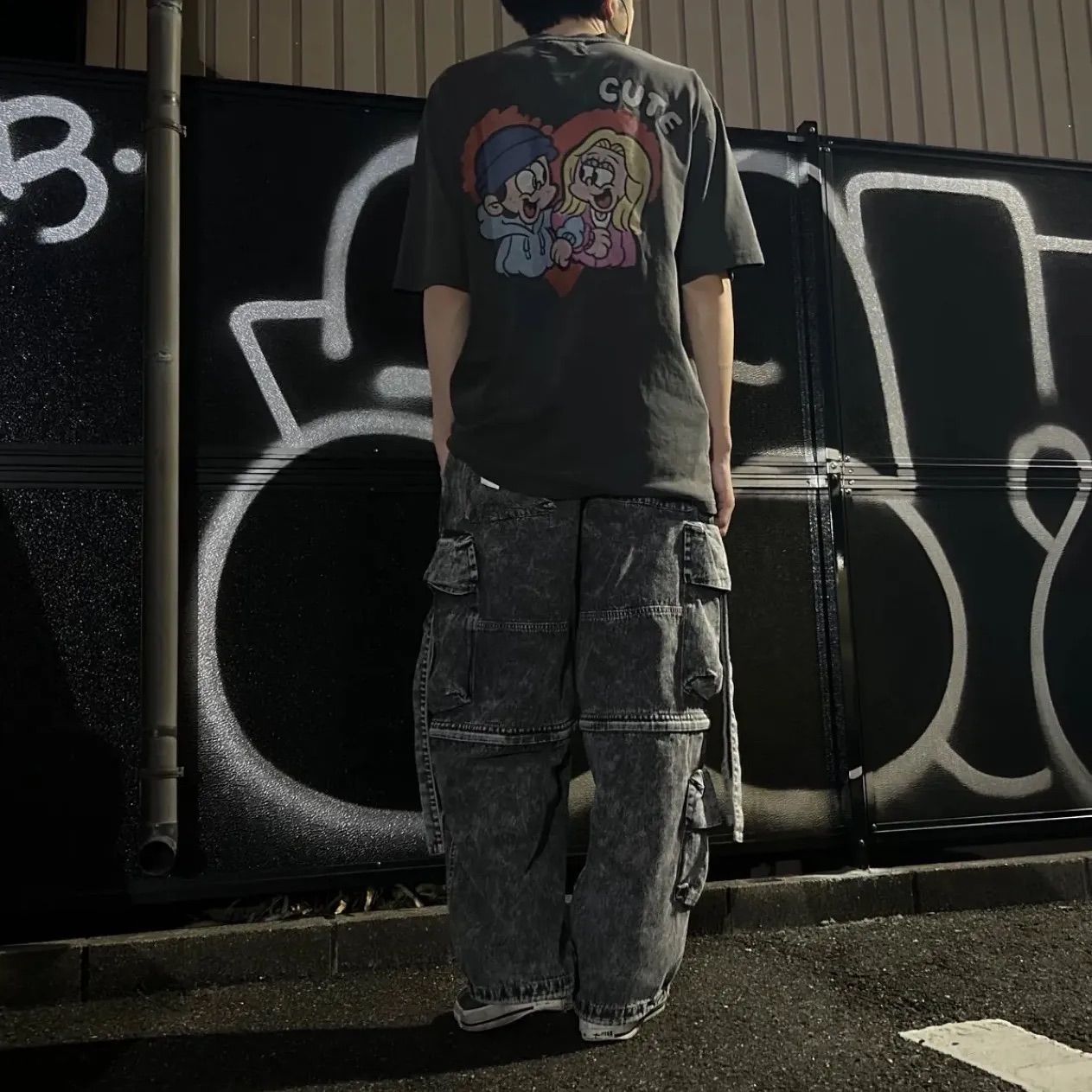 2WAY デニムタクティカルパンツ デニム ジーンズ ワイドシルエット 