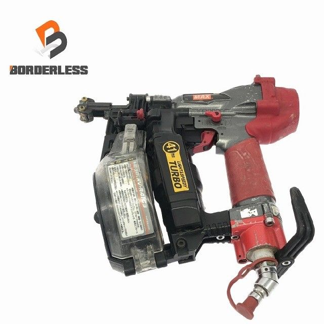 品 MAX マックス 41mm 高圧 ターボドライバ HV-R41G3 赤 レッド 本体のみ 建築 内装 リフォーム 鉄丸 釘 クギ 116116