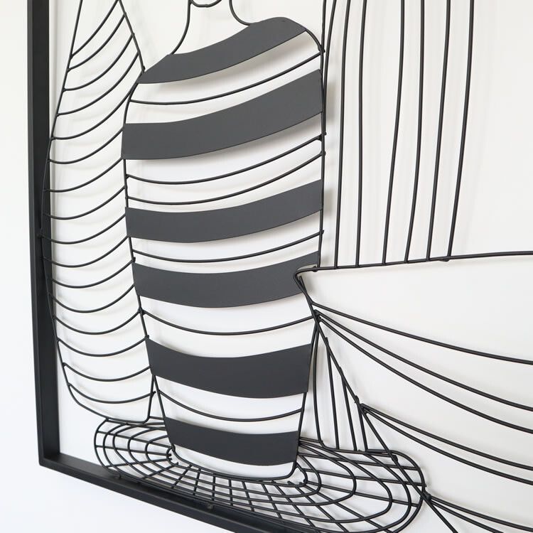 ウォール アートパネル 壁掛け 壁飾り 花瓶 ●アイアンウォールアート