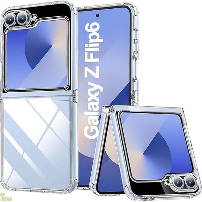 Gosento For Galaxy Z Flip6 ケース クリスタル Z Flip 6 SC-54E ケース クリア 透明 TPU素材 ギャラクシーZ フリップ6 Flip 6 保護カバー (クリア)1