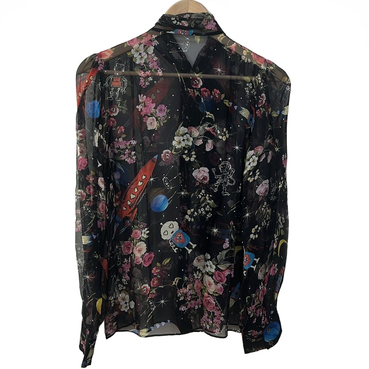 Dolce & Gabbana ドルガバ レース フリル ブラウス シャツ 40 Dolce & Gabbana ドルチェ＆ガッバーナ レース ブラウス - FARFETCH