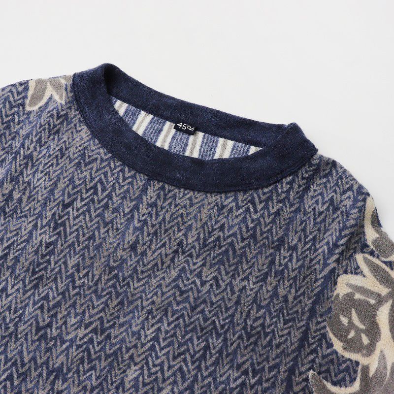 【日本製】45R 45rpmフォーティファイブアール　ニット　セーター 美品 45R 45rpm フォーティファイブアール フロートニットソーの