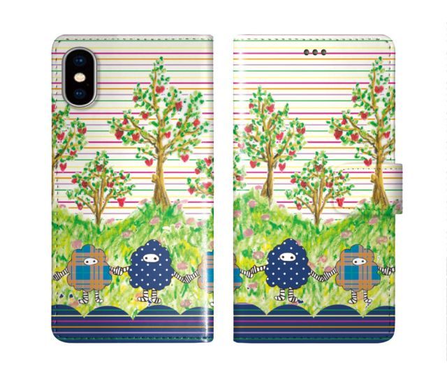 スカラー スマホケース Galaxy A55 5G SC-53E 手帳型 ギャラクシー SC-51E SC-53D SC-56C SC-56B SC-53B SC-51A スマホカバー 全機種対応 scolar もけ お花畑 ストライプ ダイアリー ブックレ
