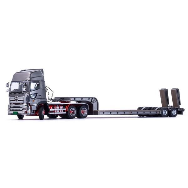 プラッツ×ケンクラフト 1 50 日野プロフィアSS ハイルーフ ライトガンメタリック トレーラセット 佐川急便