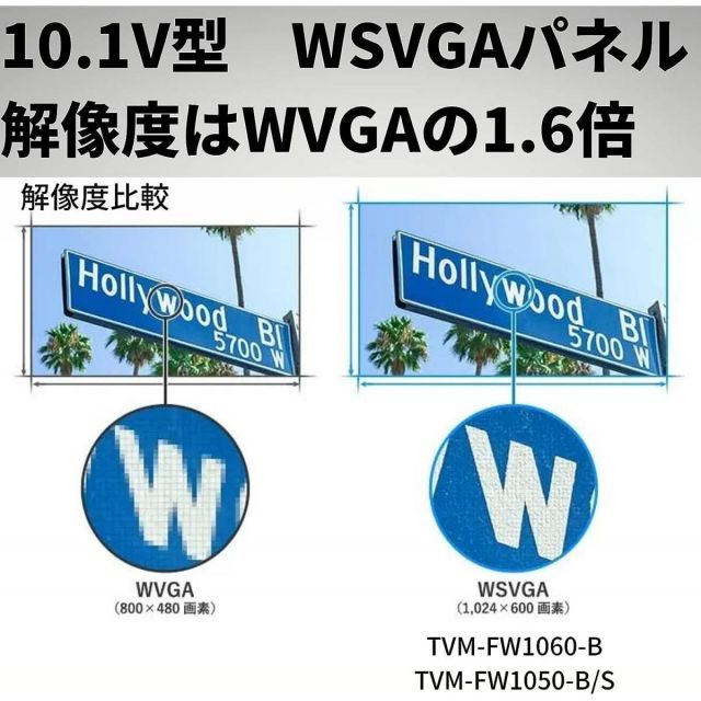 パイオニア Pioneer フリップダウンモニター TVM-FW1060-B 10.1インチ ブラック WSVGA ルームランプあり カロッツェリア carrozzeria