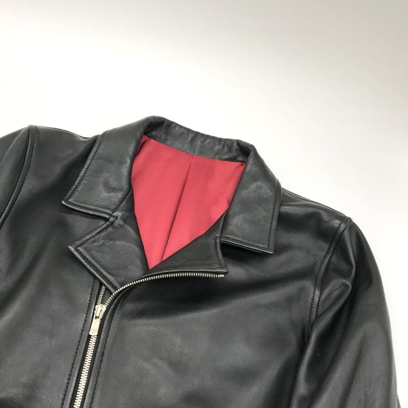 NO ID. レザージャケット 845030-951L ダブルライダースジャケット 革 