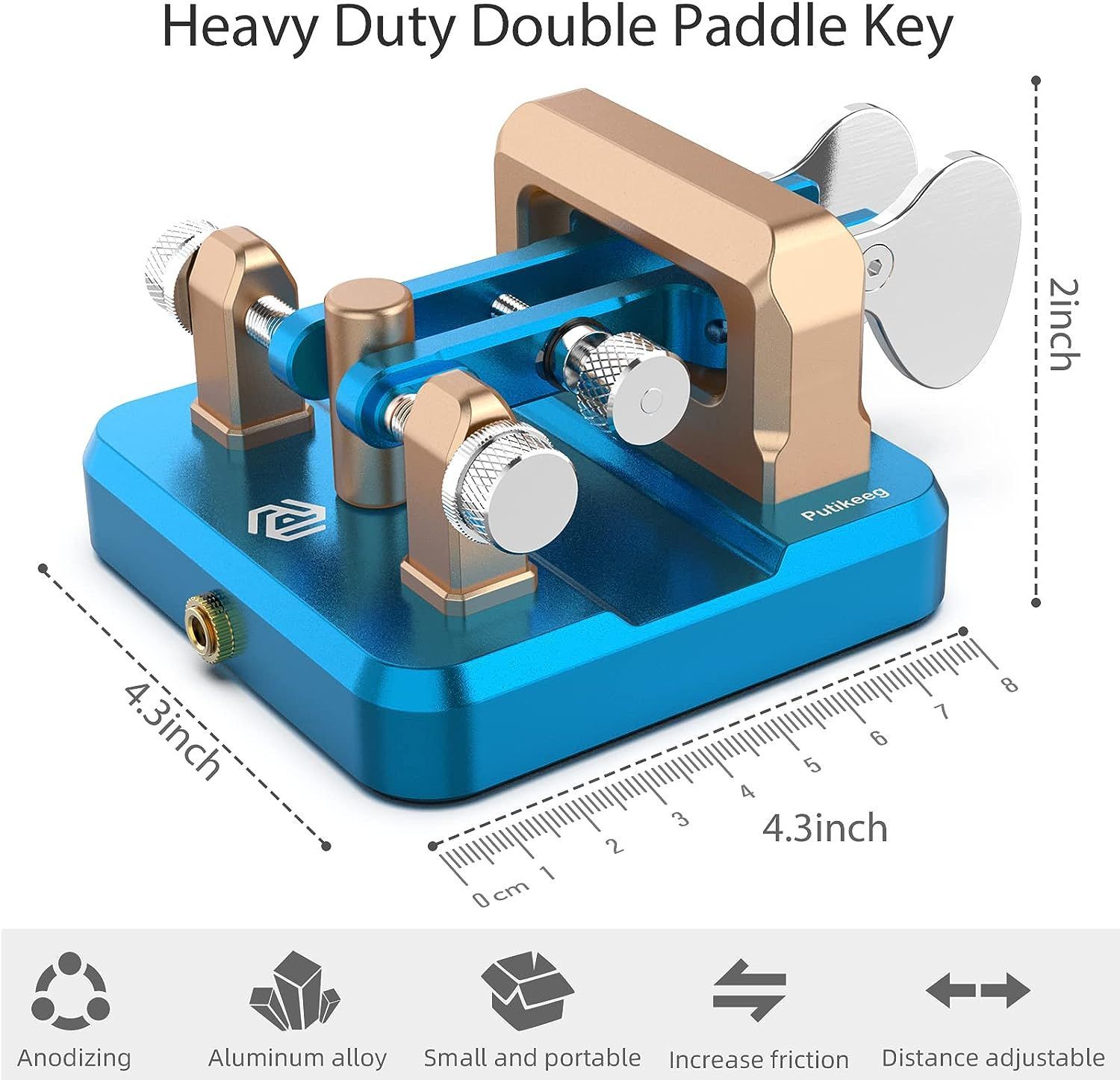 新品 PUTIKEEG アマチュア無線電気キーパドル モール および/または小屋 ラン色 に反発リバウンド磁気回路を。 3673 Flat  Baby メルカリ