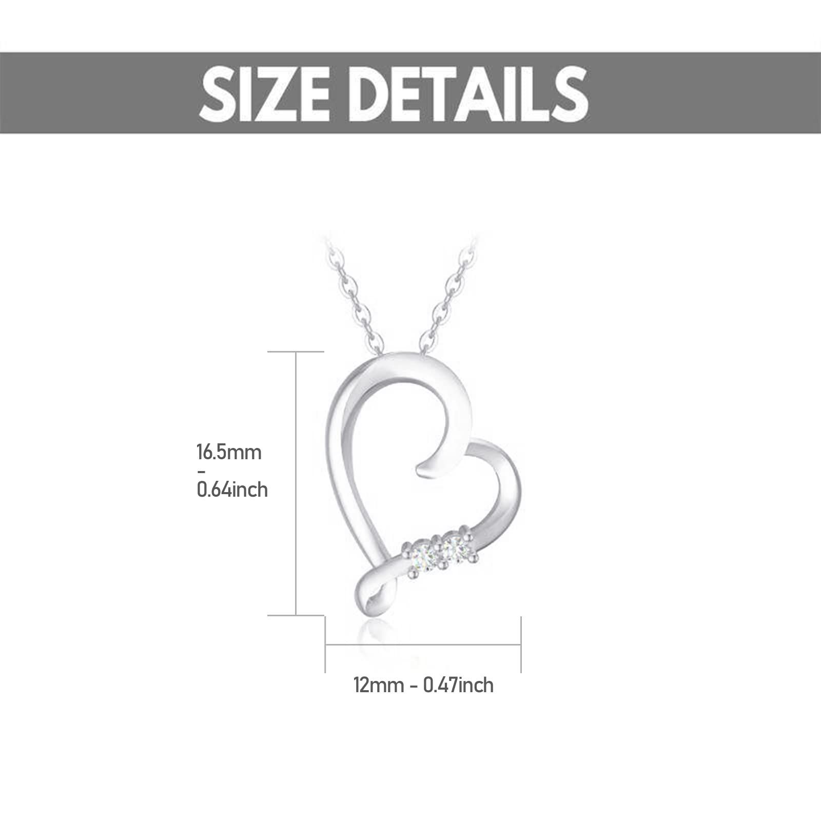  在庫 金属アレルギー対応 女性 シンプル レディース シルバー プレゼント ダイヤモンド ネックレス ギフト ハート PEIMKO ネックレス アクセサリー