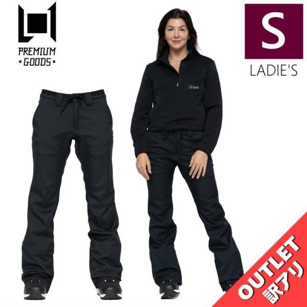 【アウトレット】 L1 HEARTBREAKER TWILL PNT BLACK レディース スノーボード スキー スノボウェア パンツ PANT 型落ち 23-24