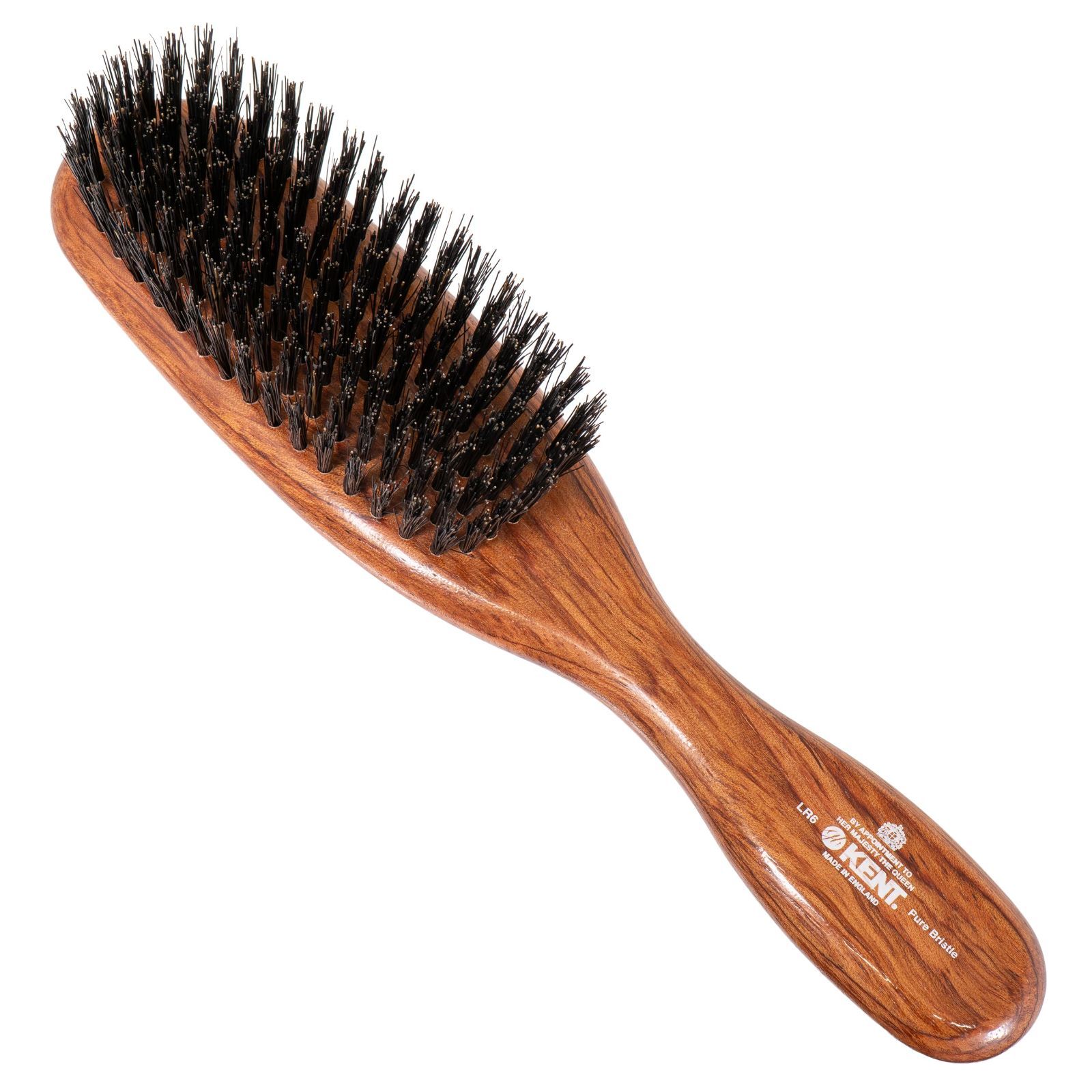 G.B.KENT ミディアムブリッスル ヘアブラシ 豚毛 英国王室御用達 LR6