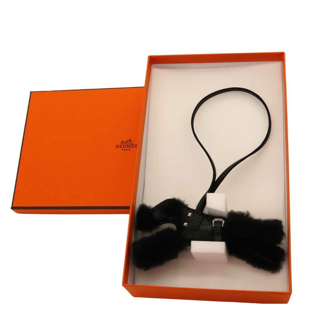 値下げ　HERMES エルメスのバディチャーム ブラック エルメス バディパンク 黒 ブラック バッグチャーム 【新品】 HERMES