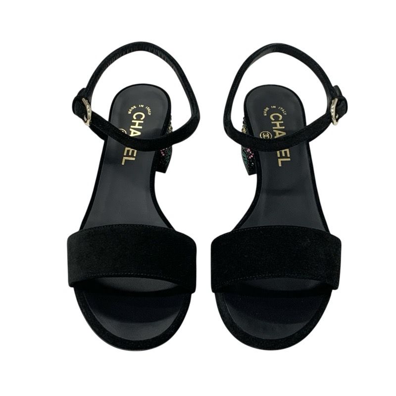 (新品未使用品)大人気、シャネル、サンダル、ココマーク、人気色、スエード、最高級 CHANEL （新品・未使用品）シャネル ココマーク サンダル