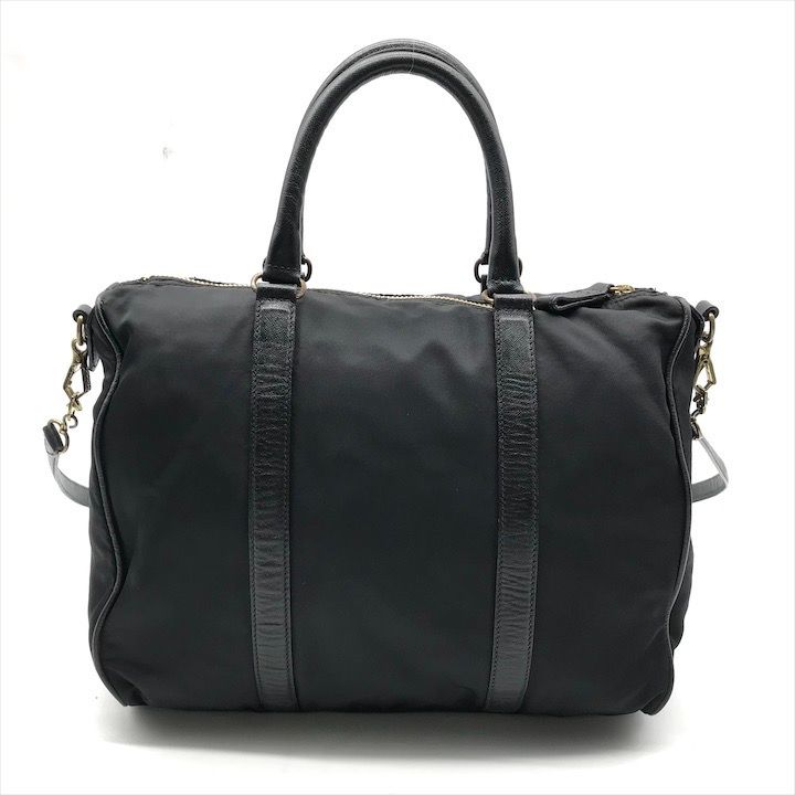 良品 PRADA プラダ 三角ロゴ プレート ナイロン テスート 2WAY 良品 PRADA プラダ 三角ロゴ プレート ナイロン テスート 2WAY