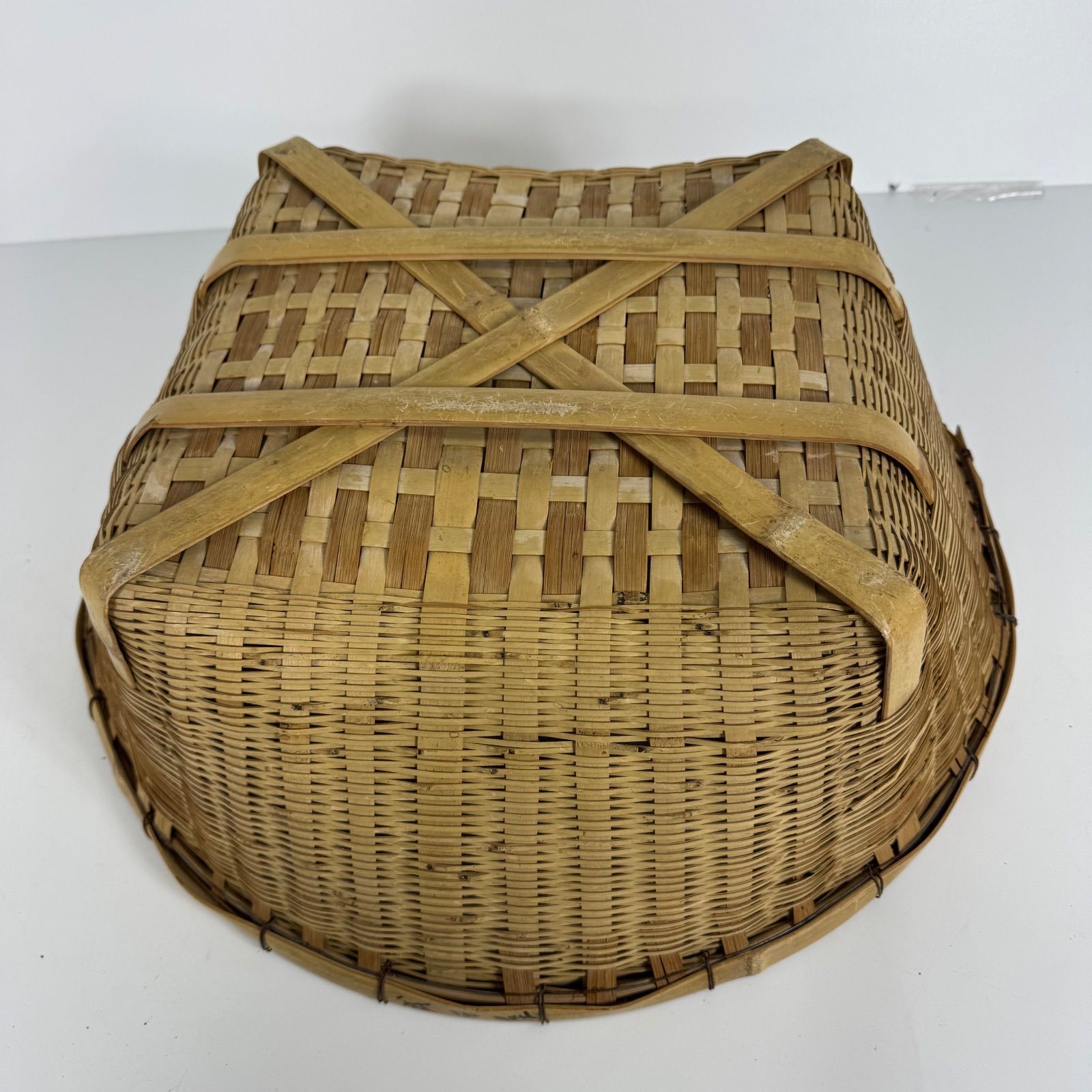 レトロ】竹かご 3個セット 昭和 アンティーク 籠 収納かご