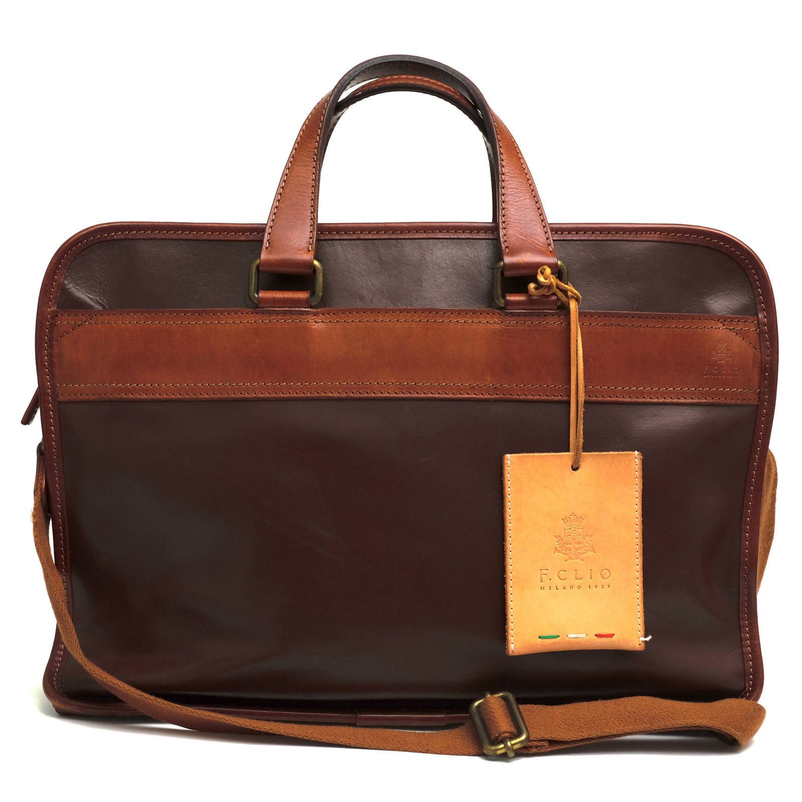 エフクリオ／F.CLIO バッグ ブリーフケース ビジネスバッグ 鞄 ビジネス メンズ 男性 男性用レザー 革 本革 ブラウン 茶 97442 ベジタブルタンニン鞣し 2WAY ショルダーバッグ