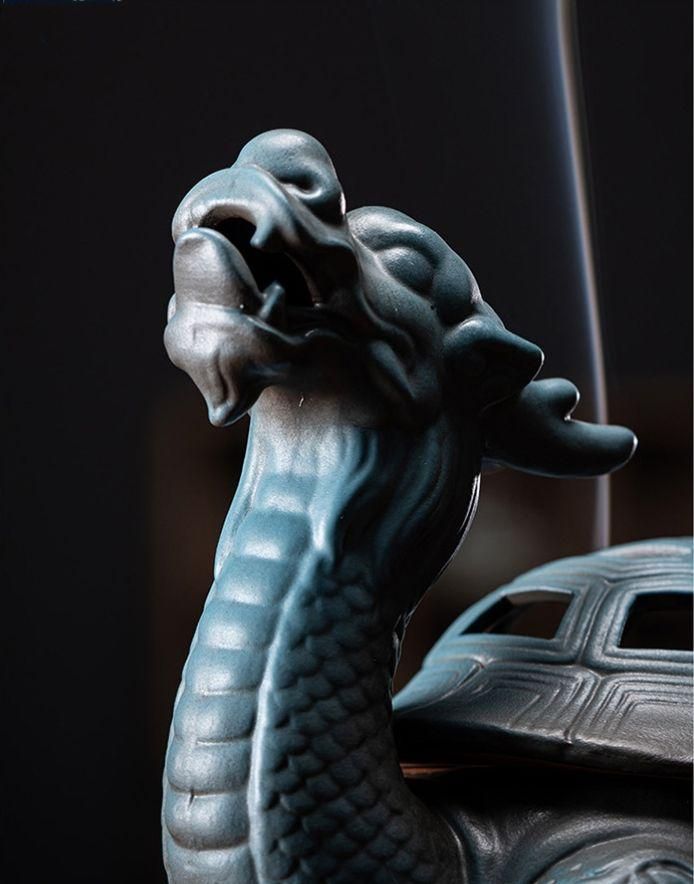 銅製 神獣竜亀 鎮宅 辟邪 開運 風水 招財 置物 工芸品