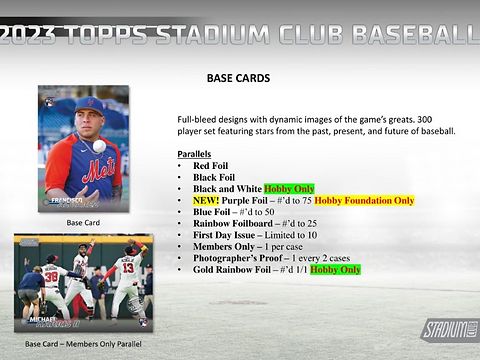 新品 未開封】MLB 2023 TOPPS STADIUM CLUB HOBBY BOX ① - メルカリ