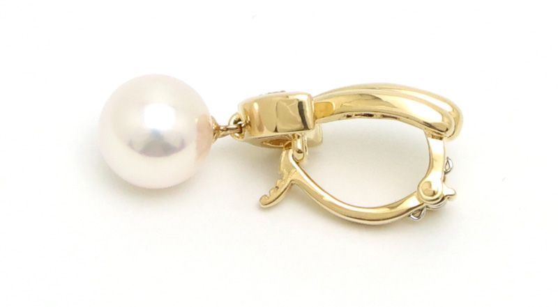 楠本質店 元住吉 ポーラ K18 パール-ダイヤ ペンダントトップ パール7mm ダイヤモンド0.04ct FORTGASGNV_COM_BR