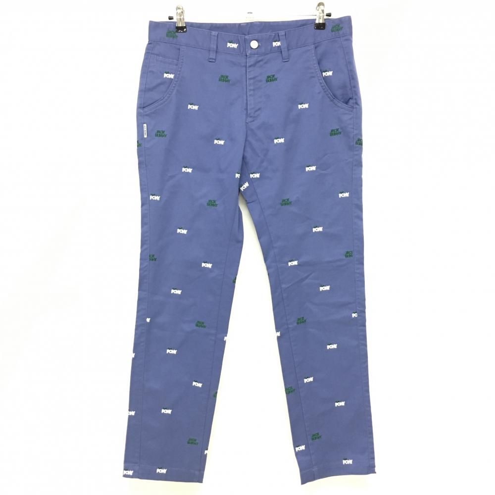 ☆SALE5％OFF☆【美品】ジャックバニー パンツ スモーキーブルー×白  