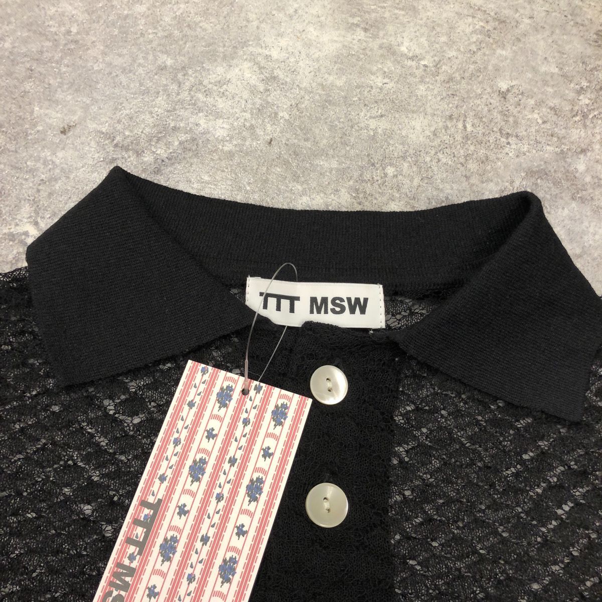 TTT_MSW ティーモダンストリートウェア 22SS See-Through Knit Cardigan シースルー ニット カーディガン メンズ  トップス BLACK ブラック Mサイズ TTT-2022SS-KT07 - メルカリ