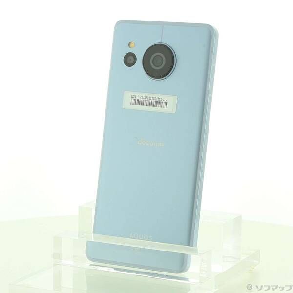 中古品〕 AQUOS sense7 128GB ブルー SH-53C docomo SIMフリー【368