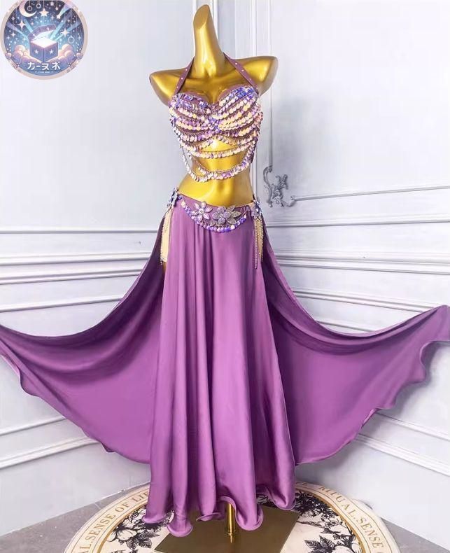 ♥ パープル ベリーダンス セットアップ