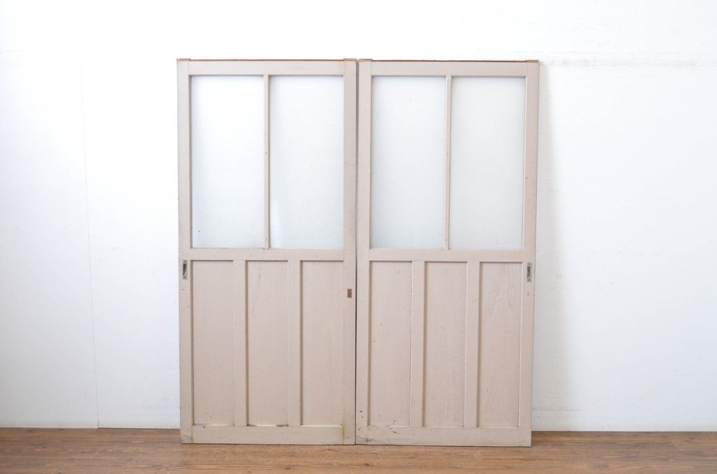 ガラス戸2枚セット