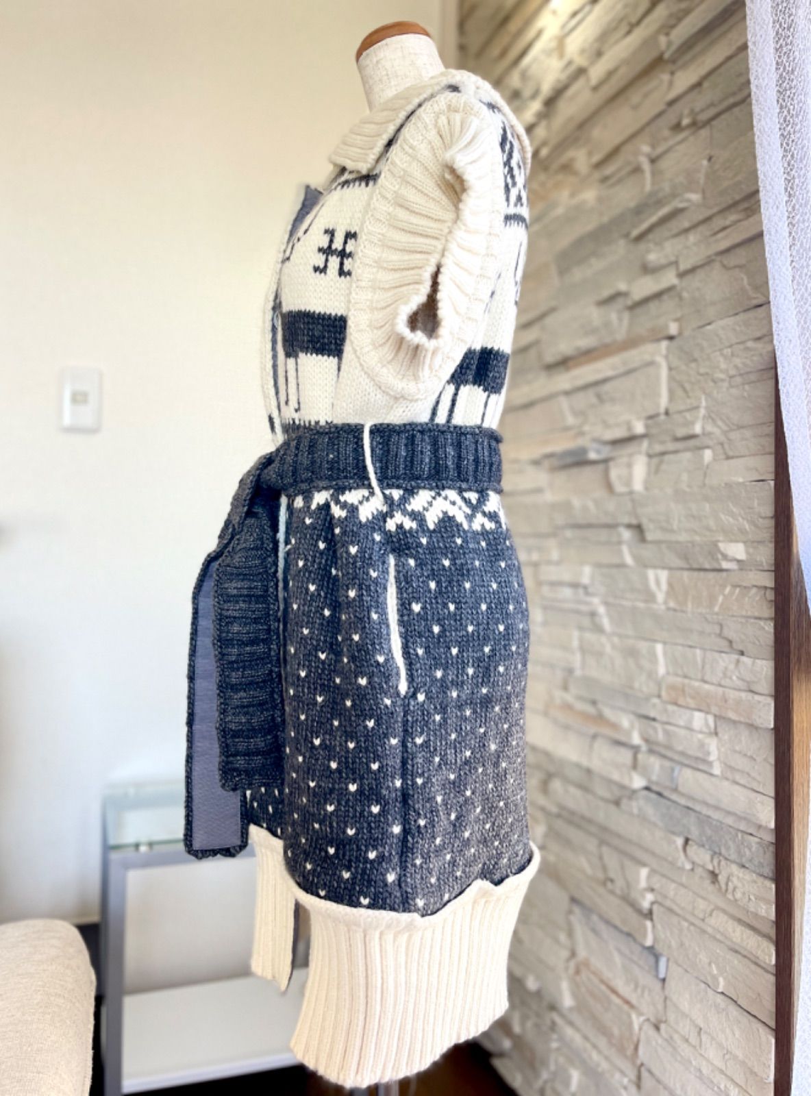 D&G ノースリーブニット　ニットウェア　ロングカーディガン　コート D&G ノースリーブニット ニットウェア ロングカーディガン