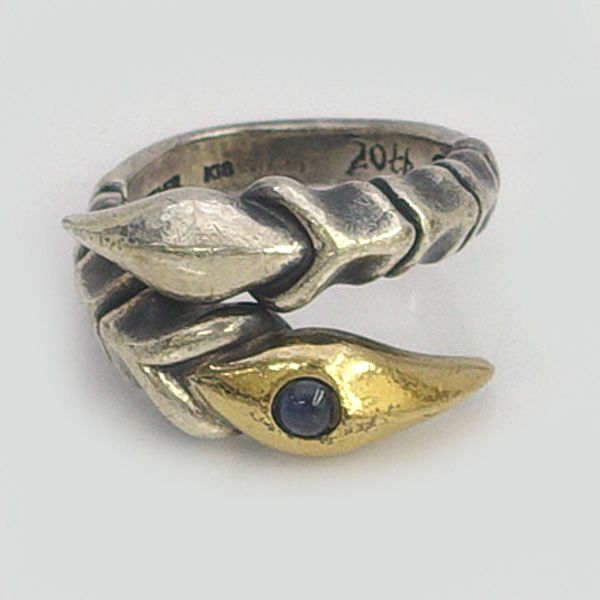 Bloody Mary ダブルタローン リング シルバー925 K18 20号 【公式通販】