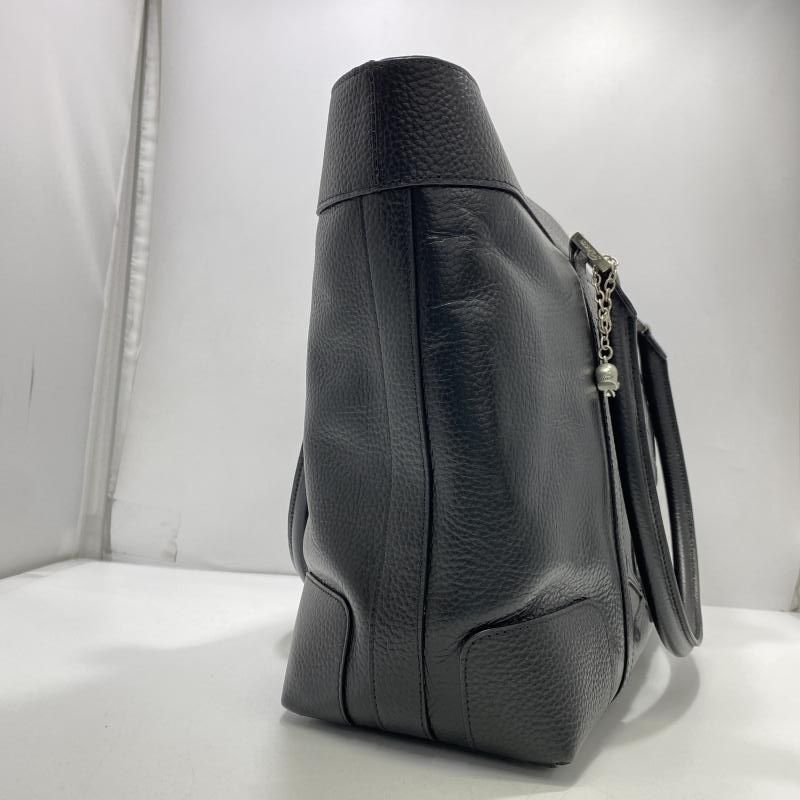 【中古】Roen 3連スカルパッチ レザートートバッグ ブラック ロエン[24]