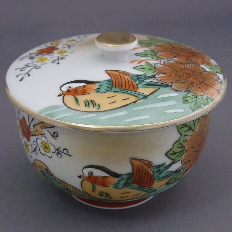 蓋付茶器揃 おしどり