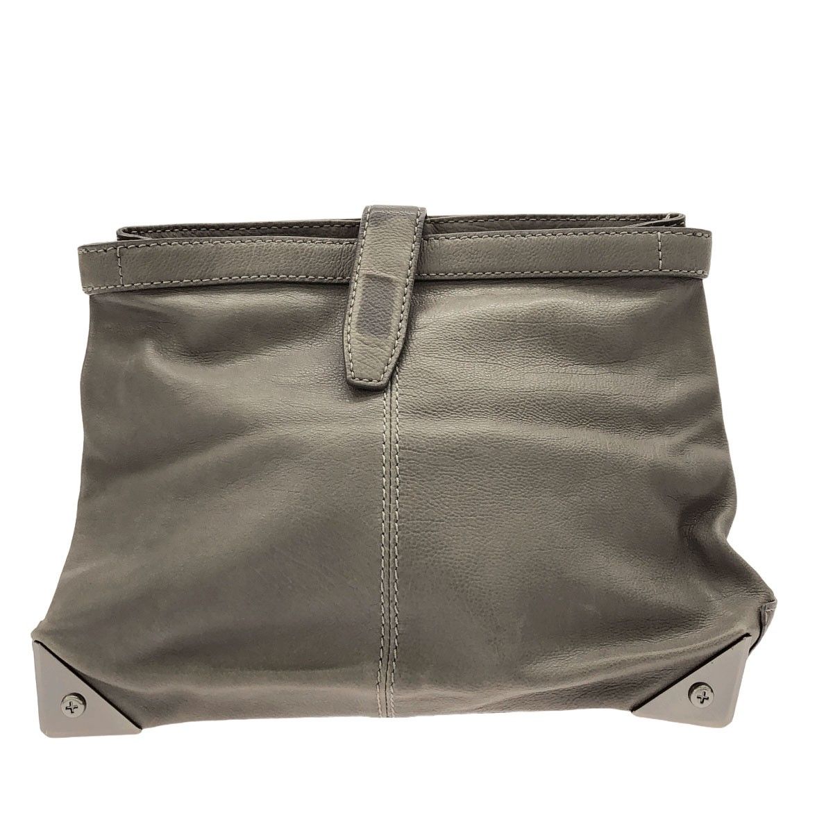ALEXANDER WANG アレキサンダーワン レザークラッチバッグ ベージュ 